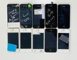 Lot#065 Salvage Phones iPhone 4, 4S 10pc FOR PARTS OR REPAIR AS IS NO RETURN R11