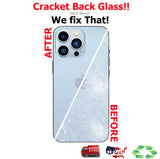 iPhone Back Glass Crack - Repair Replacement Service - Select Your Model