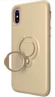SKECH Slim Shockproof Anti-Slip Vortex Hybrid Case for Apple iPhone Xs/X - Champagne(QTY=10)(R15)