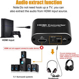 avedio links 4K@60Hz HDMI Audio Extractor HDMI to HDMI + Optical Toslink SPD R32