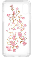 Speck Products Presidio Clear+Print Case for iPhone XS/iPhone X, Goldenblossoms Pink/Clear (QTY=10)(R15)