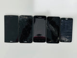 Lot#027 LG Salvage Phones (5pc) ONLY FOR PARTS OR REPAIR AS NO RETURN