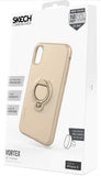 SKECH Slim Shockproof Anti-Slip Vortex Hybrid Case for Apple iPhone Xs/X - Champagne(QTY=10)(R15)