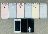 Salvage iPhones Untested - For Parts Mix Lot Of 9 Phones (LOT107)(R11)